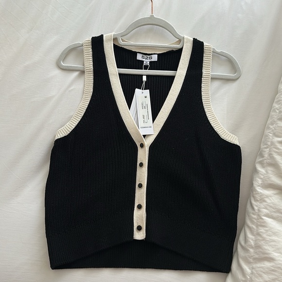 525 America tipped button up vest - Picture 4 of 6